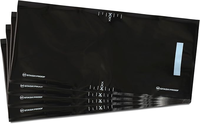 Vacuum Seal Bags 11" x 24" (50 Count) 5.5 Mil (Black and Black) - BPA Free Commerical Grade Food Saver for Storage, Sous Vide, and Meal Prep Sealer Bag