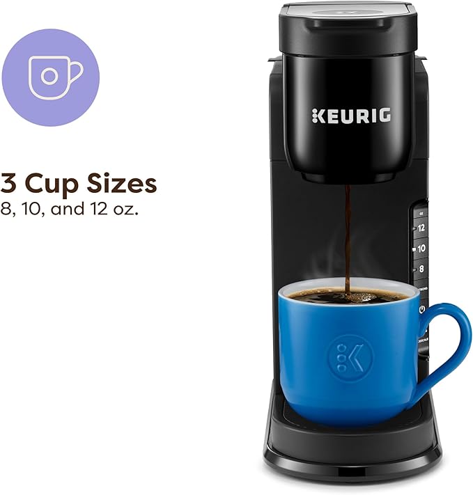 Keurig K-Express Single Serve Coffee Maker – Strong Brew Option, 42oz Reservoir, Sleek Design for Holiday Hosting & Gifting, Black