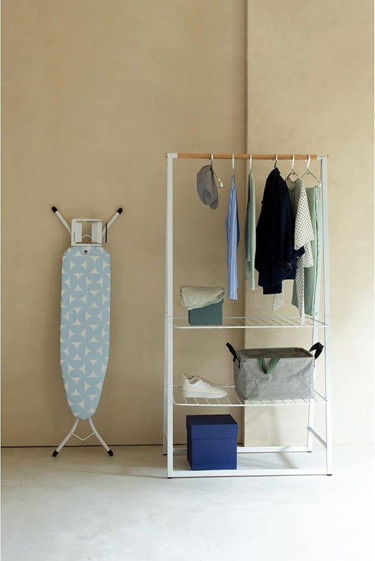 Brabantia Size A (43 x 12 inches) Replacement Ironing Board Cover with Durable Foam Layer (Fresh Breeze) Easy-Fit, 100% Cotton