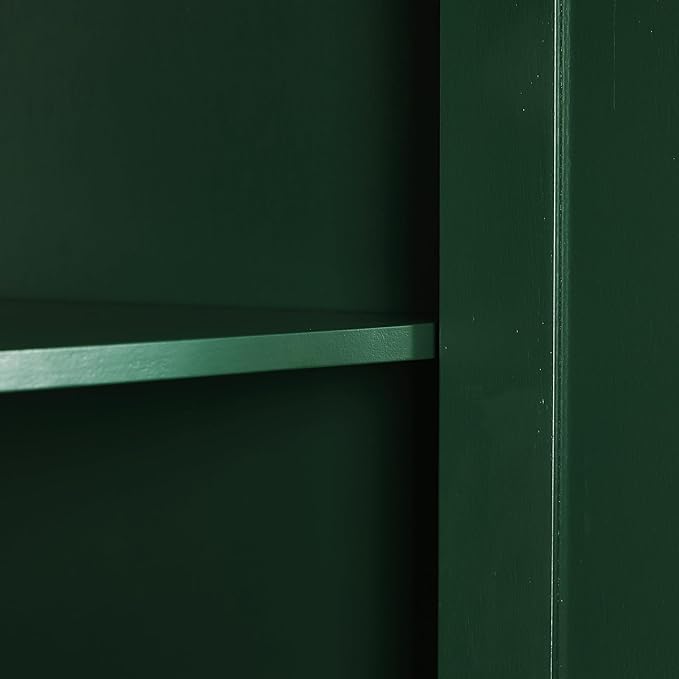 Crosley Furniture Savannah Tall Pantry Storage Cabinet with Shelves, Kitchen, Dining, or Laundry Room, Hunter Green