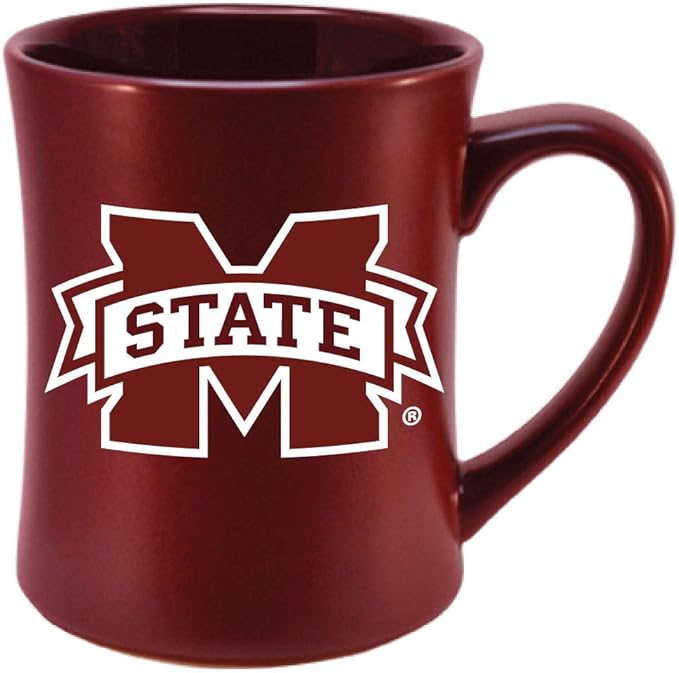 Mississippi State Bulldogs Ceramic 16oz Sculpted Mug – Official Team Logo Coffee Cup – Handwash Recommended – Individually Boxed