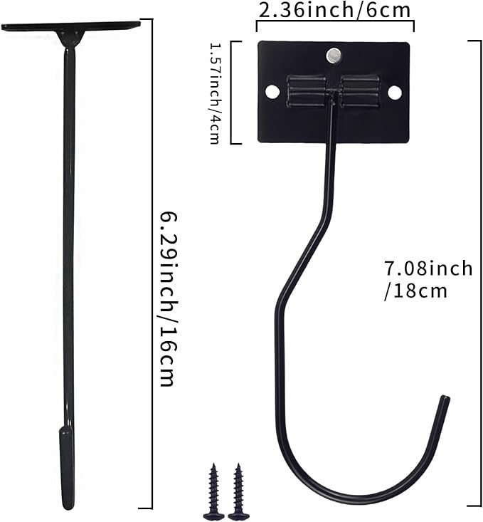 Self-Adhesive Banana Hooks, Foldable Magnetic Hanger Under Cabinet, Sturdy Metal Banana Holder for Kitchen, Space-Saving Design to Keep Bananas Fresh 4 Pieces Black