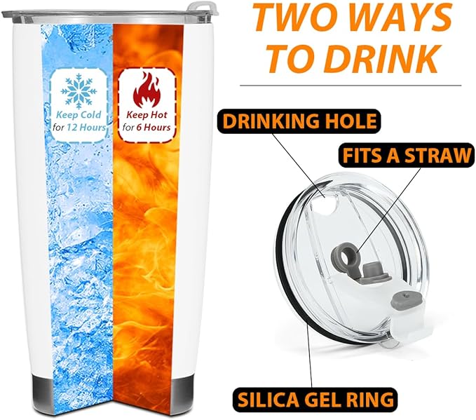Inspirational Gifts for Women Men Bee Tumbler, Positive Bee Gifts for Coworker Boss Friends Sister Birthday Christmas, Coffee Mug Stainless Steel Vacuum Insulated Double Wall Travel Cup with Lid, 20oz