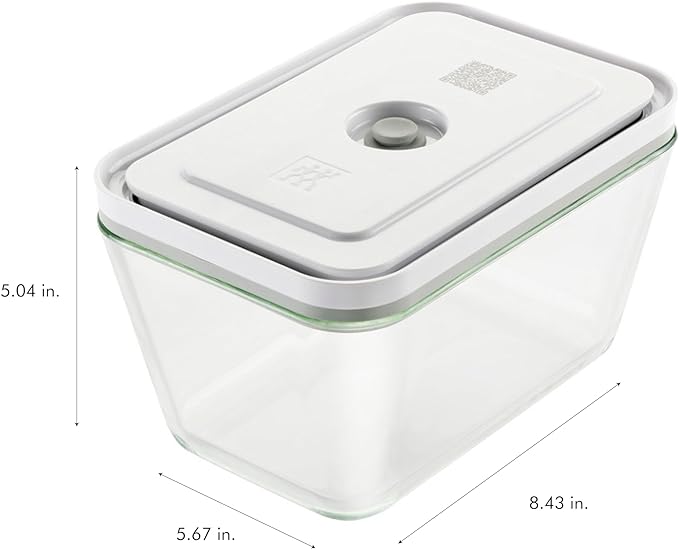 ZWILLING Fresh & Save 2-pc Glass Airtight Food Storage Container, Meal Prep Container - Large