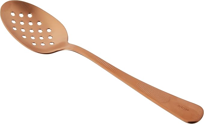 Mercer Culinary 18-8 Stainless Steel Plating Spoon, 7-7/8 Inch, Rose Gold