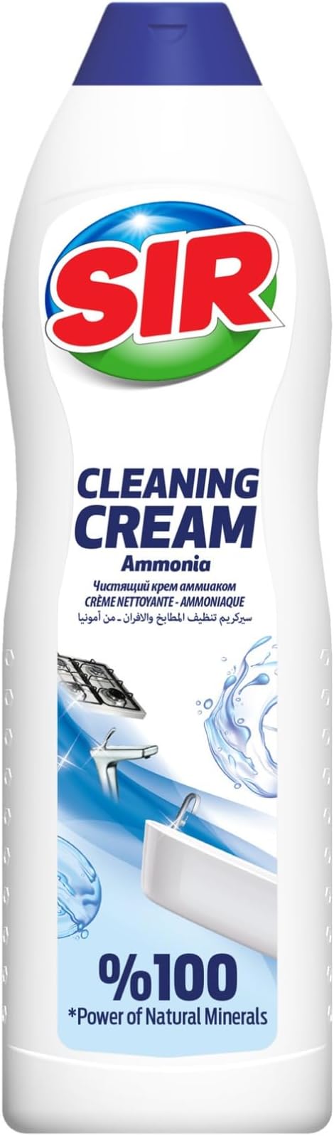 Tribello Multipurpose Surface Cleaner Cream for Kitchen & Bathroom, 100% Dirt Removal with Natural Cleaning Particles - Large 735ML / 25OZ (Ammoniac)