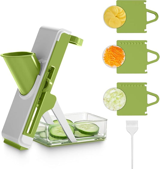 Potatoes Slicer, 4in1 Mandoline Slicer for kitchen, Mandoline Food Slicer, Safe Mandoline Slicer, Vegetable Slicer, Vegetable Julienne Cutter