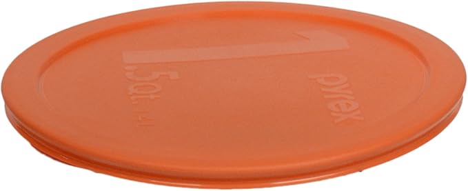 Pyrex 323-PC 1.5-Quart Orange MIXING BOWL Food Storage Lid - Made in USA