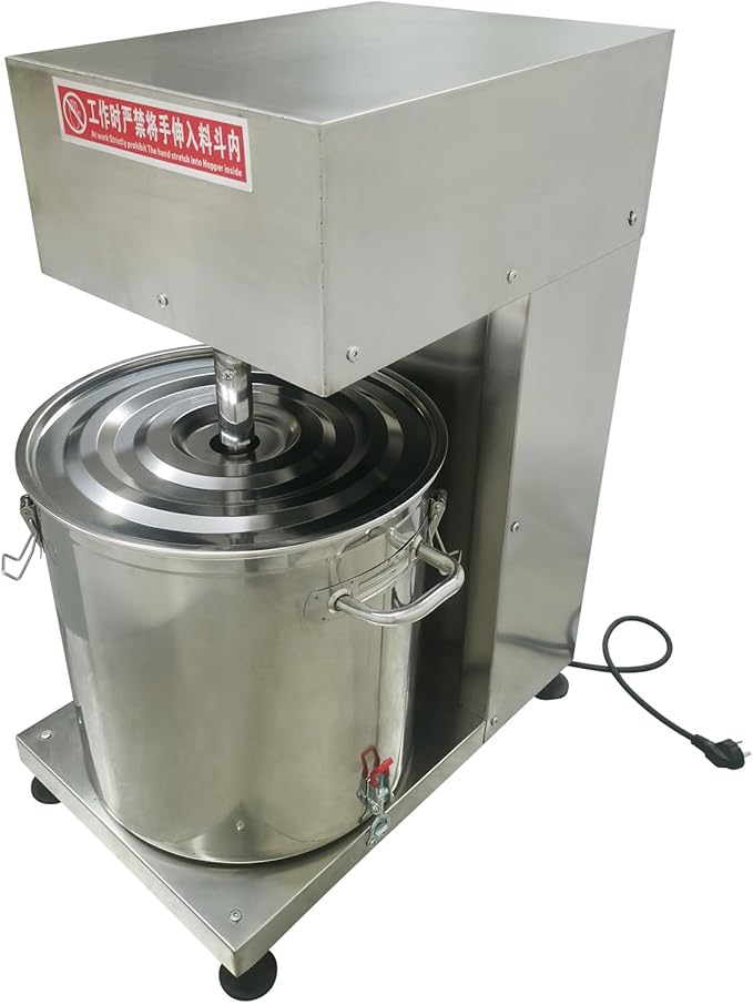 Electric Meat Vegetable Mixer 43L Commercial Stuffing Mixer Stainless Steel Multifunctional Stirring Machine Various Fillings Mixing for Sausage Meat Dumpling Pie Meatball 0-200r/min 220V