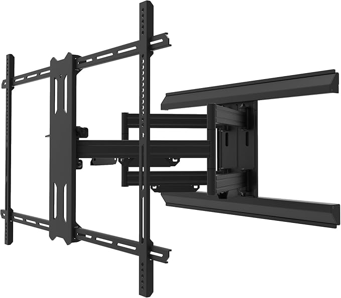 Kanto PMX800 Pro Series Full Motion Articulating TV Wall Mount for 55" - 120" TVs | Adjustable Horizontal Offset | Integrated Cable Management | Toolless Tilt | Extra Large Screen Support