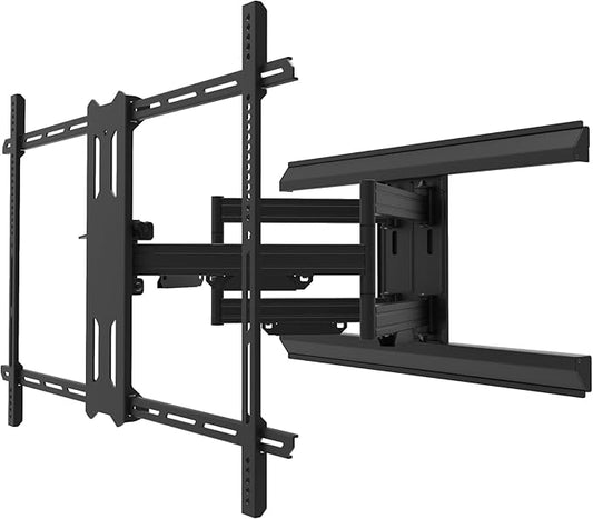 Kanto PMX800 Pro Series Full Motion Articulating TV Wall Mount for 55" - 120" TVs | Adjustable Horizontal Offset | Integrated Cable Management | Toolless Tilt | Extra Large Screen Support