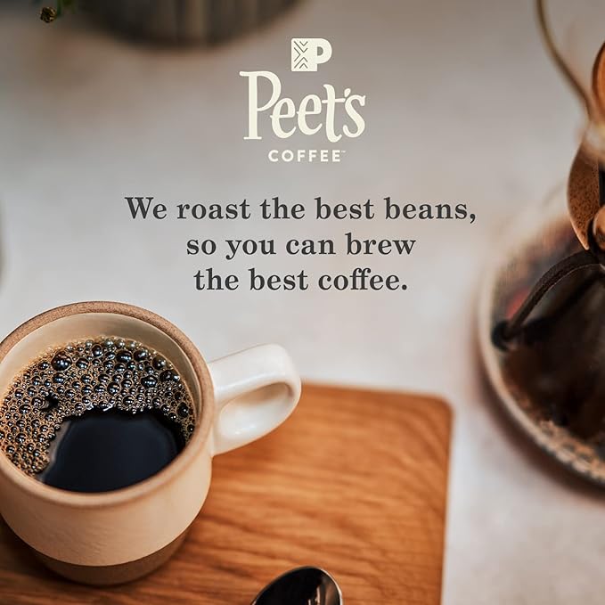 Peet's Coffee, Dark Roast Keurig K-Cup Pods - House Blend 60 Count (6 Boxes of 10 K-Cup Pods)