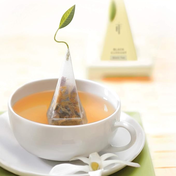 Tea Forte Herbal Retreat Premium Tea Presentation Box Tea Gift Sampler, 20 Count, 2 of Each Variety Individually Wrapped Handcrafted Pyramid Infuser Bags