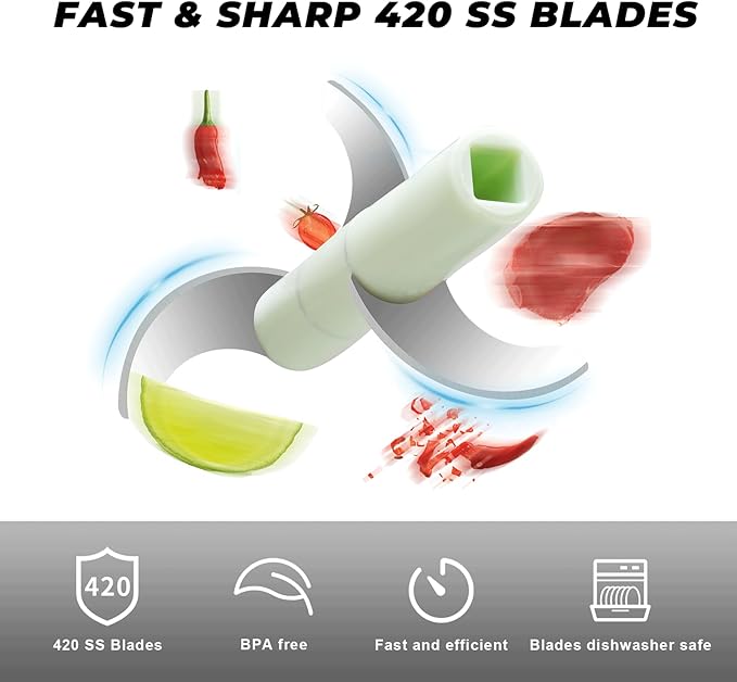 Vegetable Chopper Push-Press Hand, Manual Veggie Chopper Salad Dicer Cutter Slap Food Chopper for Onions Garlic Herbs Parsley Chili Nuts Grinder