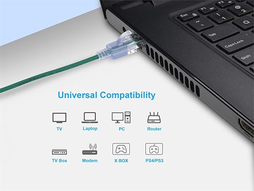 Monoprice Cat6A 14ft Green 10-Pk Patch Cable UTP 30AWG 10G Pure Bare Copper Snagless RJ45 SlimRun Series Ethernet Cable