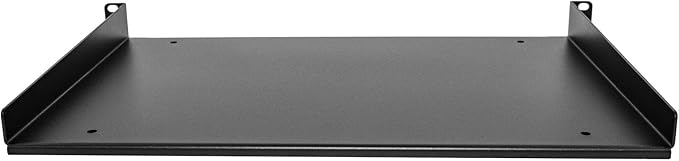 StarTech.com 1U Server Rack Shelf - Universal Rack Mount Cantilever Shelf for 19" Network Equipment Rack and Cabinet - Durable Design - Weight Capacity 55lb/25kg - 12" Deep Tray (SHELF-1U-12-FIXED-S)