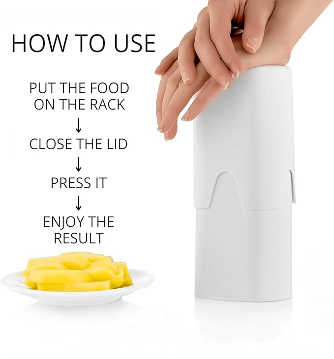 New Stainless Steel Multifunctional French Fry Cutter | Rapid Vegetable Chopper for Potatoes, Carrots, Cucumbers, Onions & More – Manual Slicer for Uniform Strips & Natural Cut