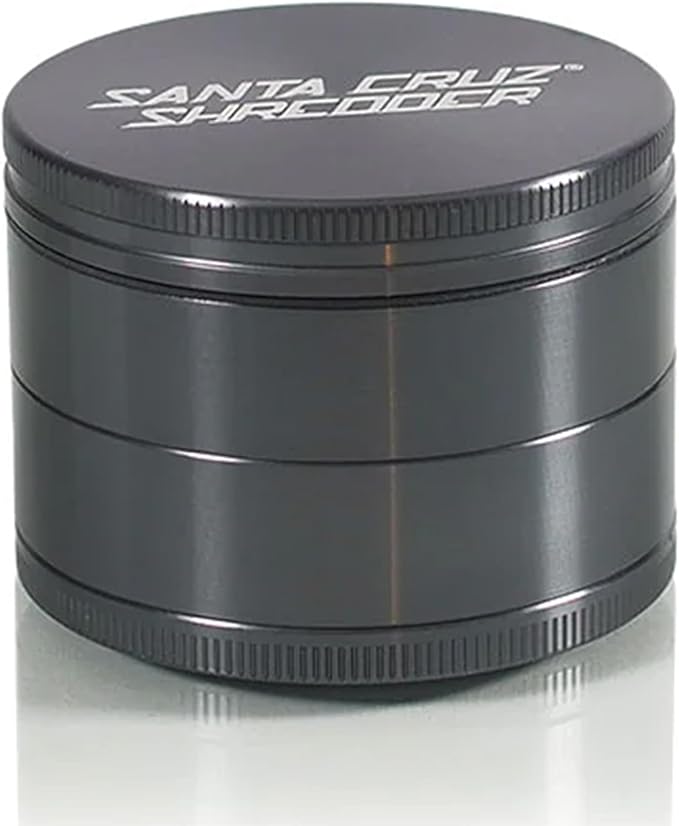 Santa Cruz Shredder Herb and Spice Grinder Made in USA (Large (2.7 Inch), Grey)