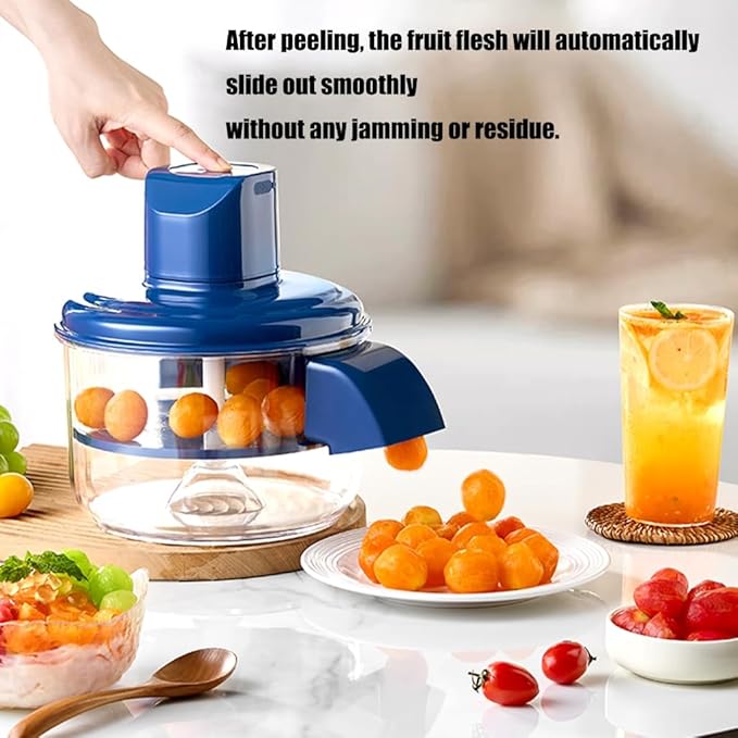 Electric Peeler, Rechargeable Small Automatic Peeler for Grape Fruit Vegetable, Home Kitchen Use