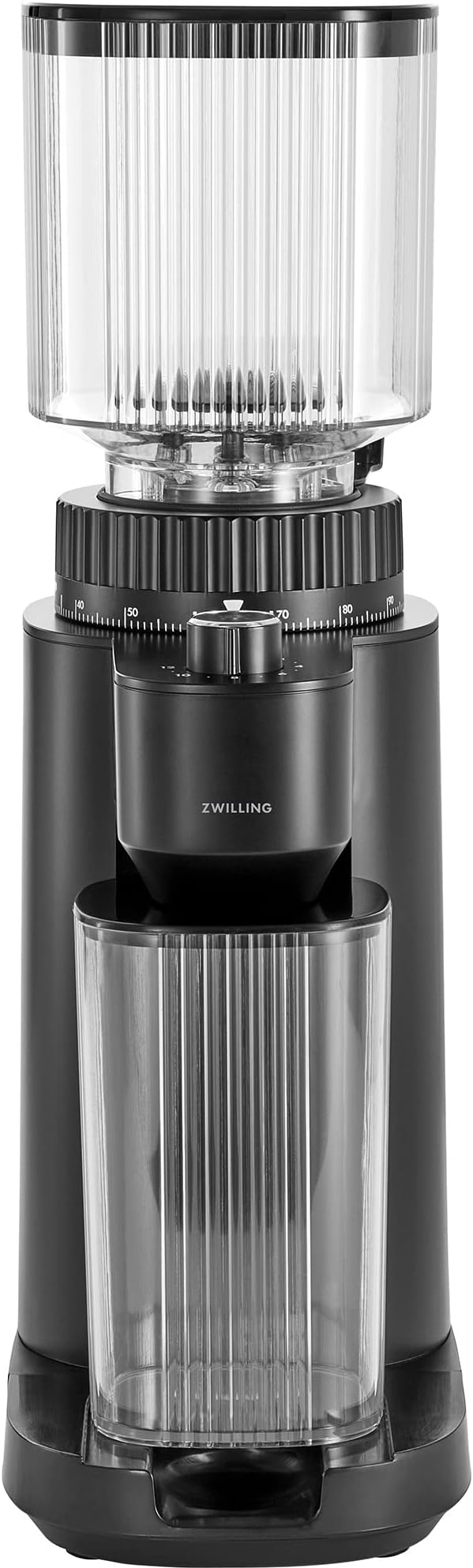 ZWILLING Enfinigy Burr Coffee Grinder Electric, 140 Coffee Grinding Options from Espresso to Drip Coffee, Black