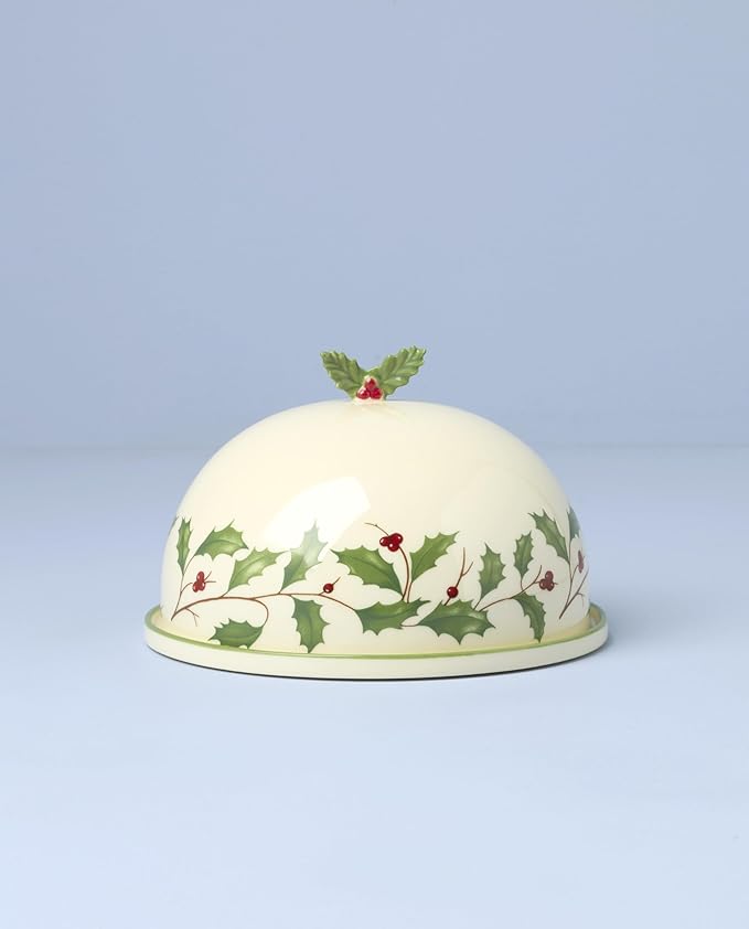 Lenox 898272 Holiday Covered Dish, Small, Christmas, Festive Serveware