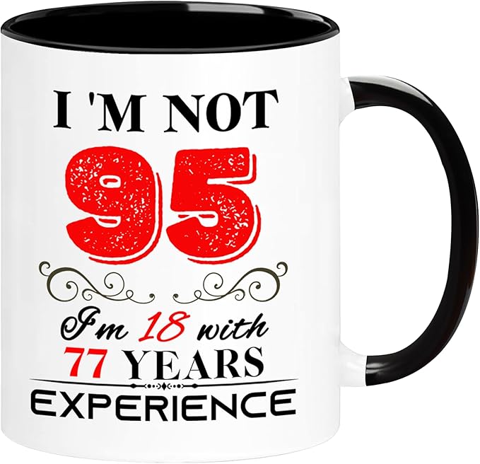 1930 95th Birthday Mug for Women Men, Turning 95 Year Old Birthday Gifts for Mom, Dad, Grandma, Grandpa, Wife, Husband, Uncle, Aunt, Sister, Best Friends, Coworkers, Her, Him, 11oz Coffee Cup