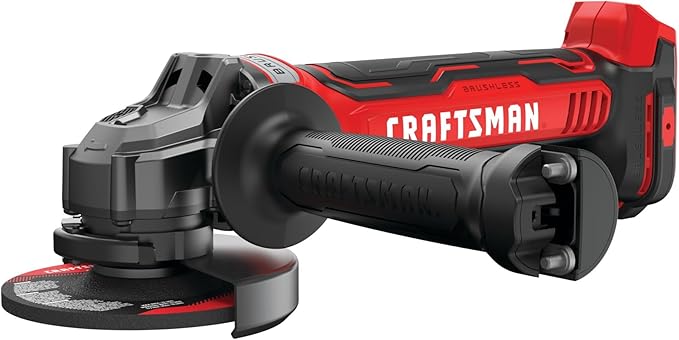 Craftsman V20 Angle Grinder, 4-1/2-Inch, Tool Only (CMCG450B)