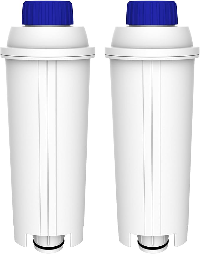 Waterdrop Coffee Water Filter, Replacement for De'Longhi® Filter, DLS C002 De'Longhi® Water Filter, ECAM/ETAM/EPAM Series, EC680/5, TÜV SÜD Certified (2 Packs）