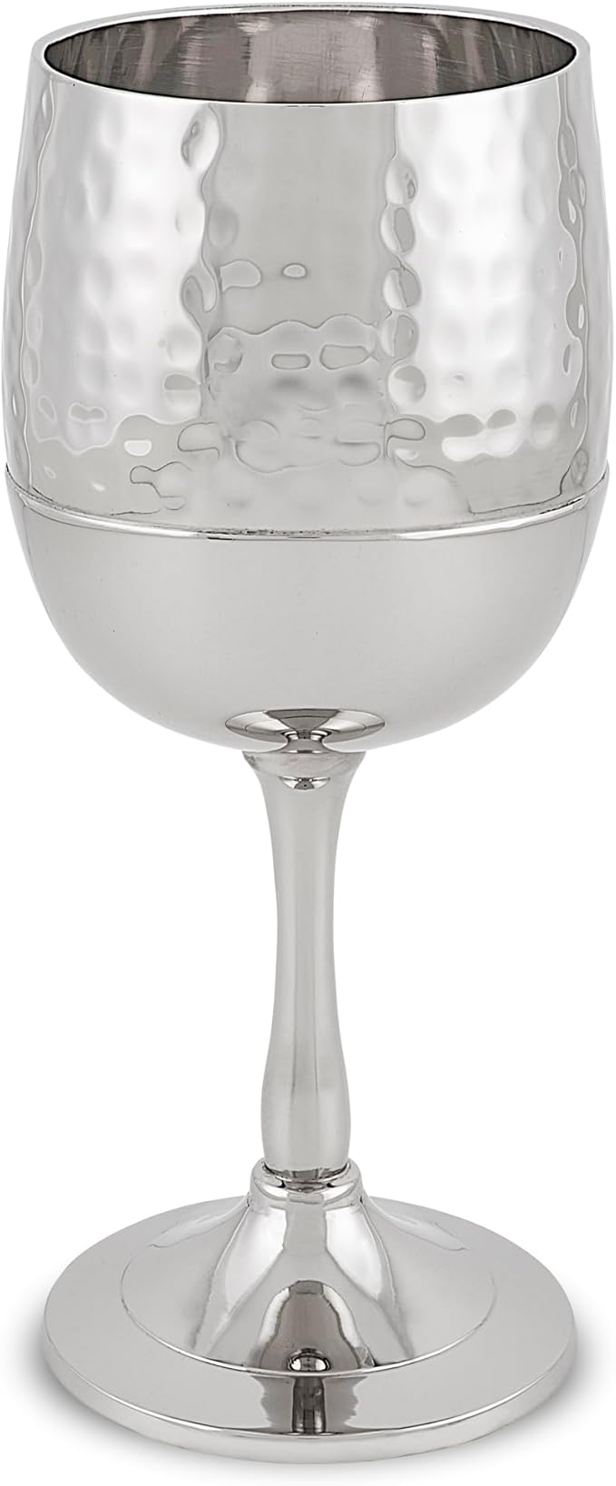 Zion Judaica Elegant Shabbos Havdalah Set Gift Boxed Hammered Metal High Polished Includes Kiddush Cup 5.5 oz Wine Goblet Tray Braided Havdualah Candle Holder Besamim Spice Box End of Shabbat Gift Set