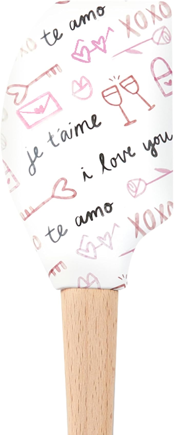 Tovolo Love Script Spatula, Kitchen Utensil for Food and Meal Prep, Baking, Mixing, Turning, and More