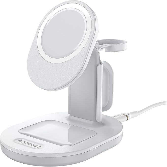 OtterBox 3-in-1 Wireless Charging Station for MagSafe - White