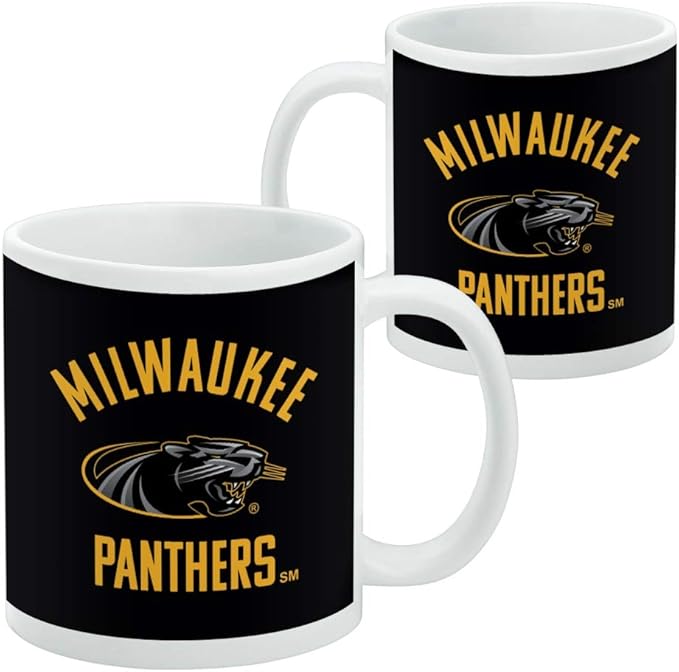 University of Wisconsin Milwaukee Official Panthers Ceramic Coffee Mug, Novelty Gift Mugs for Coffee, Tea and Hot Drinks, 11oz, White