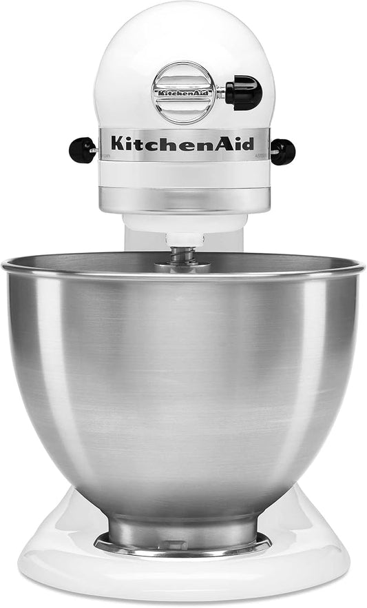 KitchenAid Classic Series 4.5 Quart Tilt-Head Stand Mixer K45SS, White