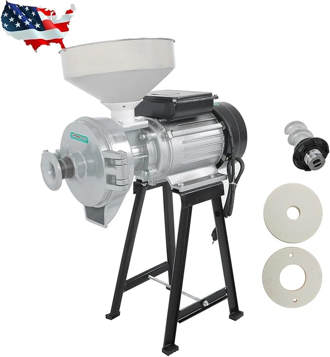 Wet&Dry Grinder Grain Mill Coffee Grinder Feed/Flour Cereals Corn 3000W Electric Rated speed: 1400-2800r / min