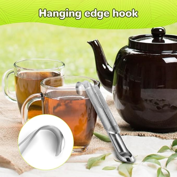 304 Stainless Steel Tea Diffuser, 2025 New Loose Leaf Tea Infuser, Portable Teas Infuser for Office and Home, Spices, Seasonings, Coffee Steeper for Coffee Lovers, Teas Holder Loose Leaf for Gift (2)