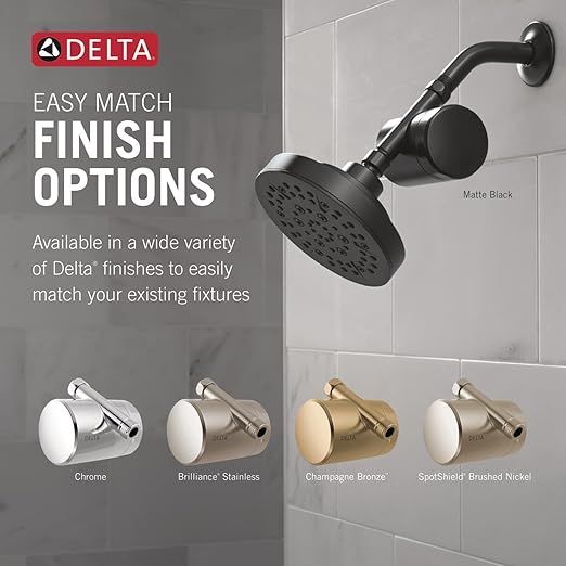 Delta Faucet Clarifi Standard Shower Filter Attachment Satin Nickel with Additional Filter Cartridge