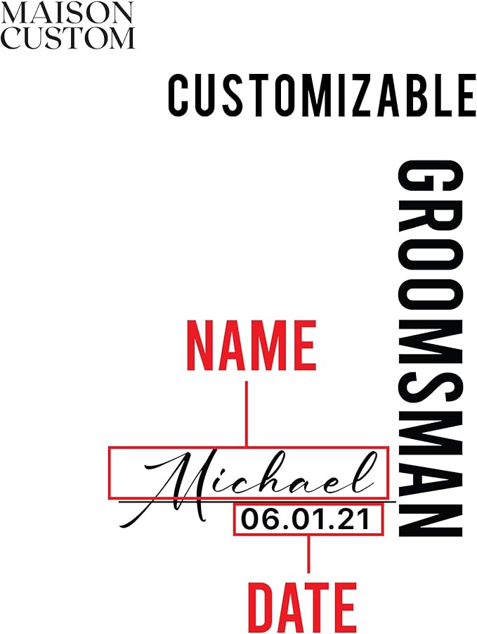 Groomsmen Gifts - Personalized Beer Mugs - Groomsmen Proposal Gift Idea - Customized Gift for Groom, Best Man, Groomsman - Custom Engraved Beer Mugs for Grooms Men - Groomsmen Beer Glasses (Design D)
