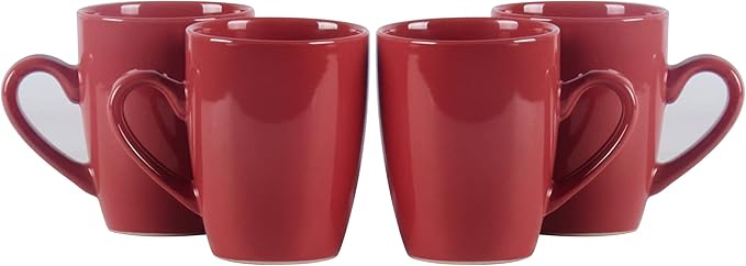 Color Wave Stoneware 16pc Dinnerware Set, Rose Wood