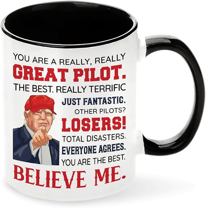 Pilot Coffee Mug 11oz, Pilot gifts for men, Pilot Gifts Idea for Birthday, Father's Day, Christmas Gifts, Pilot Gifts Aviation Men, Funny Airplane Gifts Men, Pilot Ceramic Mug