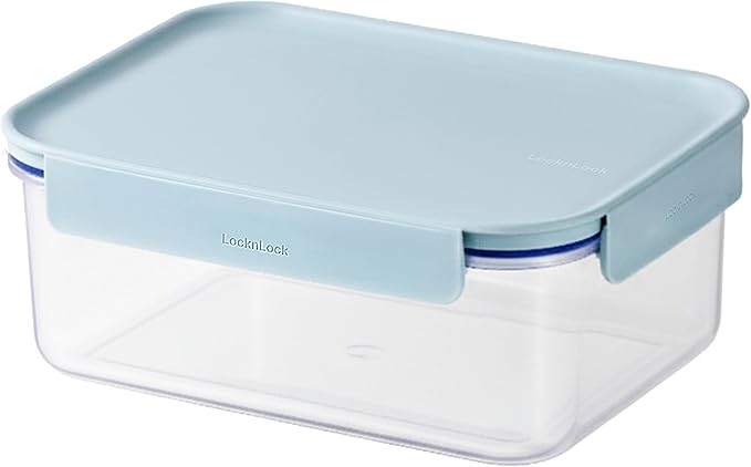 LocknLock HPL415 Classic-Plus Plastic Food Storage Container with Lid for Kitchen, Lunch, Meal Prep, and Leftovers, BPA-Free, Airtight, Leakproof, Microwave, Dishwasher, Freezer-Safe, 1.65L