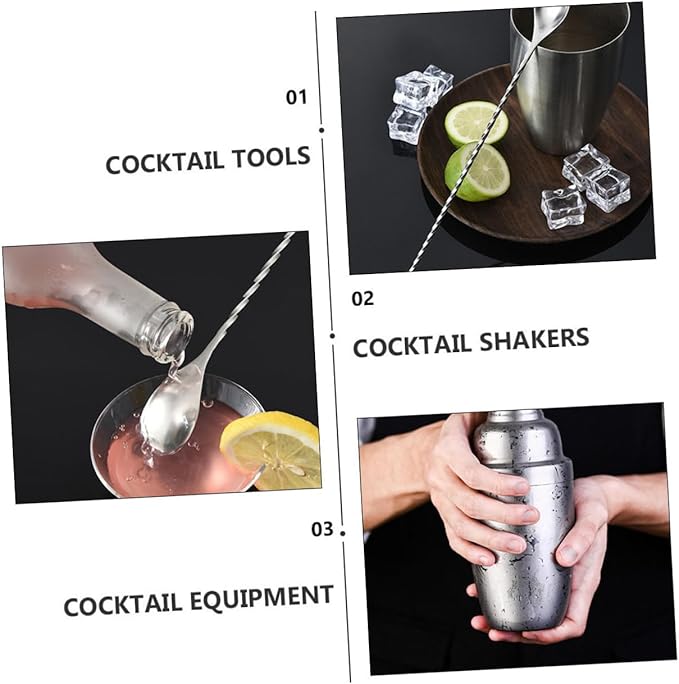 Stainless Steel Cocktail Shaker with Storage Rack Versatile Barware for Home and Bar Parties Includes Mixer Tools for Cocktails Iced Coffee Tea Birthday and Housewarming
