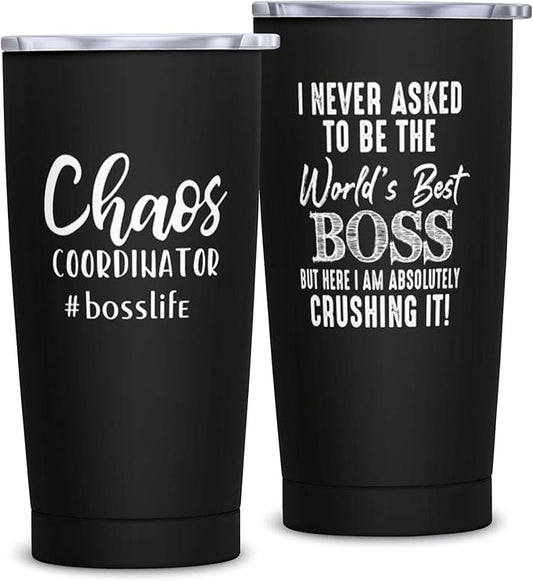 Best Boss Gifts for Men, Bosses Christmas Gifts for Men, Unique Birthday Gift for Boss Male, Male Bosses Day Gift Ideas 20oz Tumbler