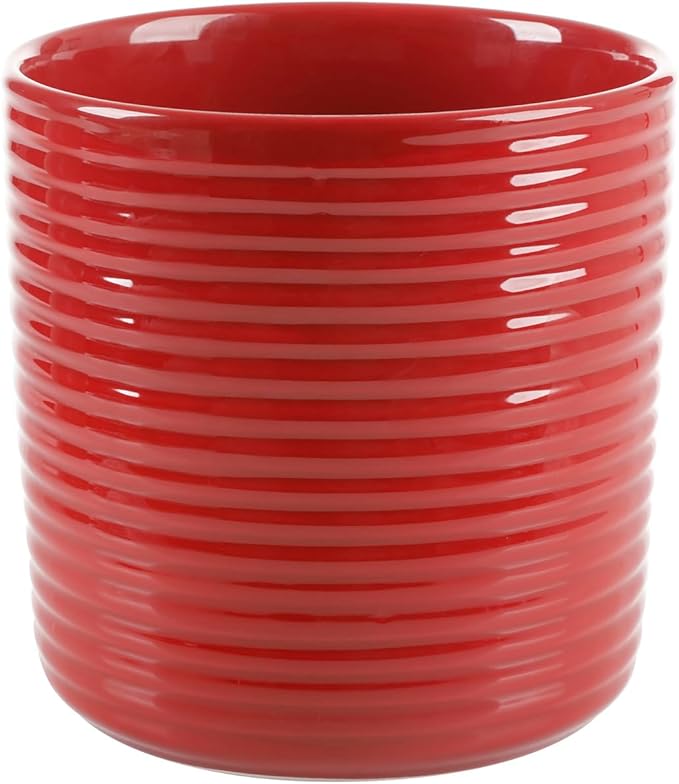 Martha Stewart 10 Piece Tools and Gadget Set W/Ceramic Crock - Red