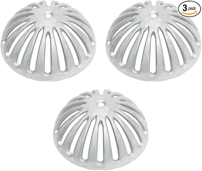 Leyso Heavy Duty Aluminum Drain Cover, Sink Drain Cover, Floor Drain Cover, Dome Strainer Cover for Compartment Sink, Kitchen, Outdoor, Garden, Restaurant 5-1/2" W x 2-1/4"H (3 PCS)
