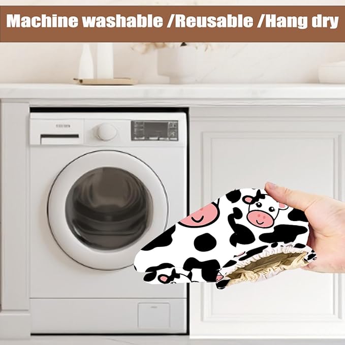 Cow Plastic Bag Holder 22.5x9 Inch, Wall Mount Plastic Bag Holders for Grocery Bags, Cows Washable Grocery Bags Storage Dispenser for Home Kitchen Pantry Decor, Cute Cow Gifts for Women Mom
