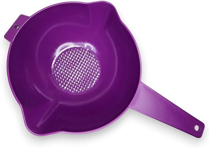 Tupperware 2 Quart Colander Strainer with Handle in Purple