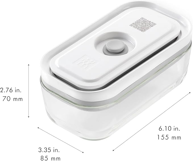 ZWILLING Fresh & Save 4-pc Small Glass Vacuum Sealer Food Storage Containers with Airtight Lids