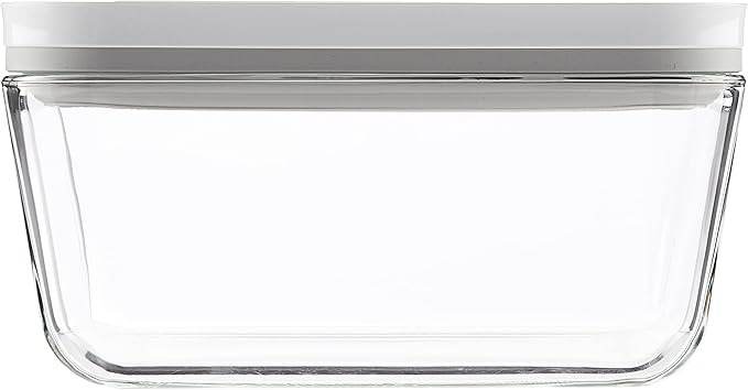 ZWILLING Fresh & Save 2-Piece Medium Glass Vacuum Sealer Food Storage Container with Airtight Lids