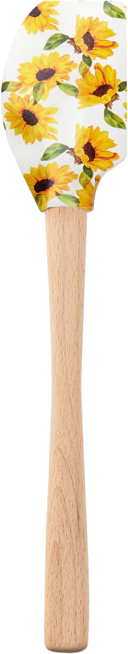 Tovolo Spatulart ‘Sunflower’ Silicone Spatula with Wood Handle – BPA Free, Heat-Resistant, Ideal for Baking, Mixing & Meal Prep