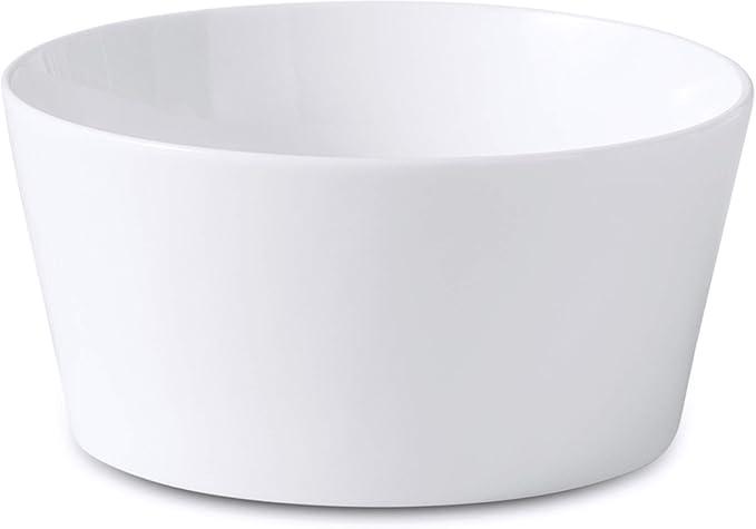 Bone China Cone Shape, Elegance White 16pc Dinnerware Set
